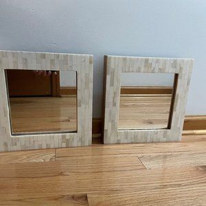 Threshold Wooden Frame Mirrors 11.5"W x 12"H